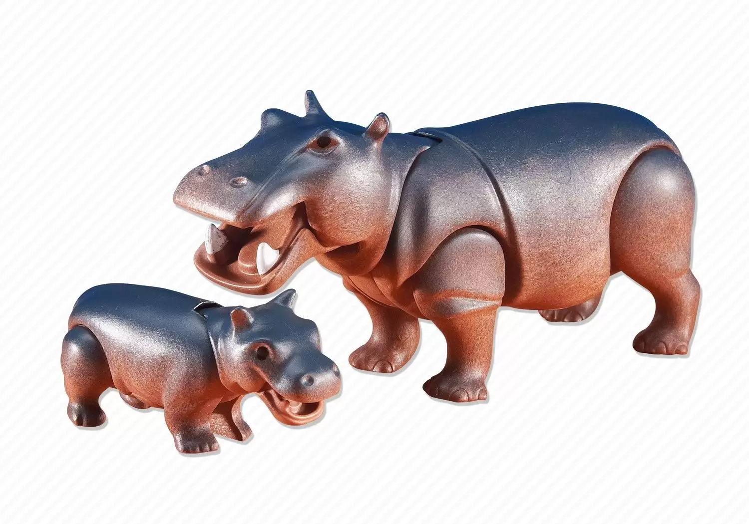 Plamobil Animal Sets - Hippo with Calf