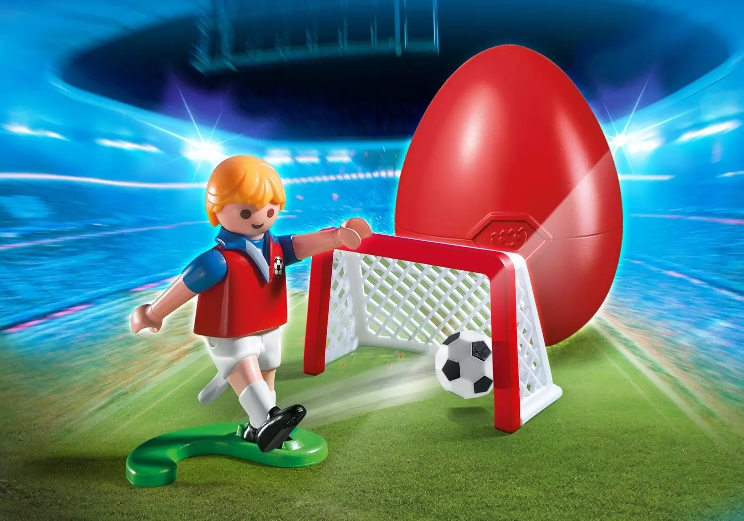 Playmobil Football - Joueur de football avec cage au but