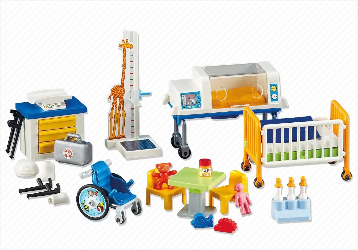Playmobil Hôpital & Sauveteurs - Matériel de pédiatrie