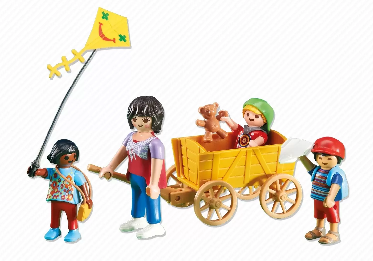Playmobil in the City - Mother with Children and Wagon