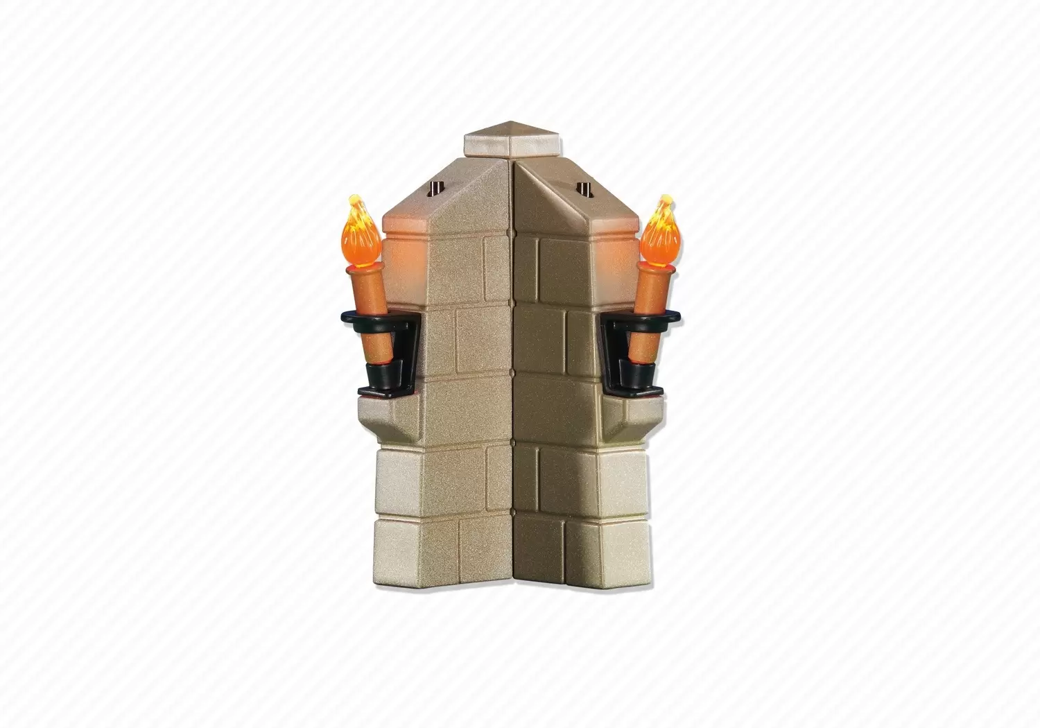 Accessoires & décorations Playmobil - Parapet avec 2 torches lumineuses