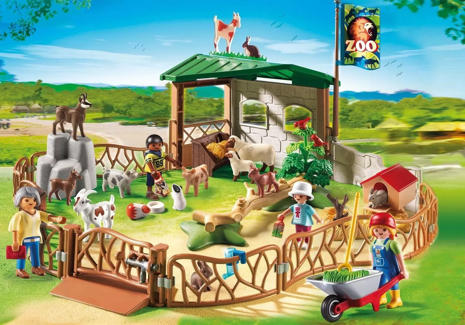 Playmobil Parc Animalier - Parc animalier avec visiteurs