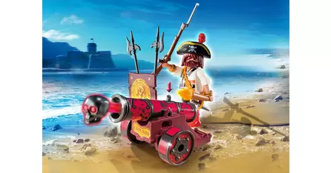 PLAYMOBIL 6163 Red Interactive Cannon With Buccaneer for sale online 