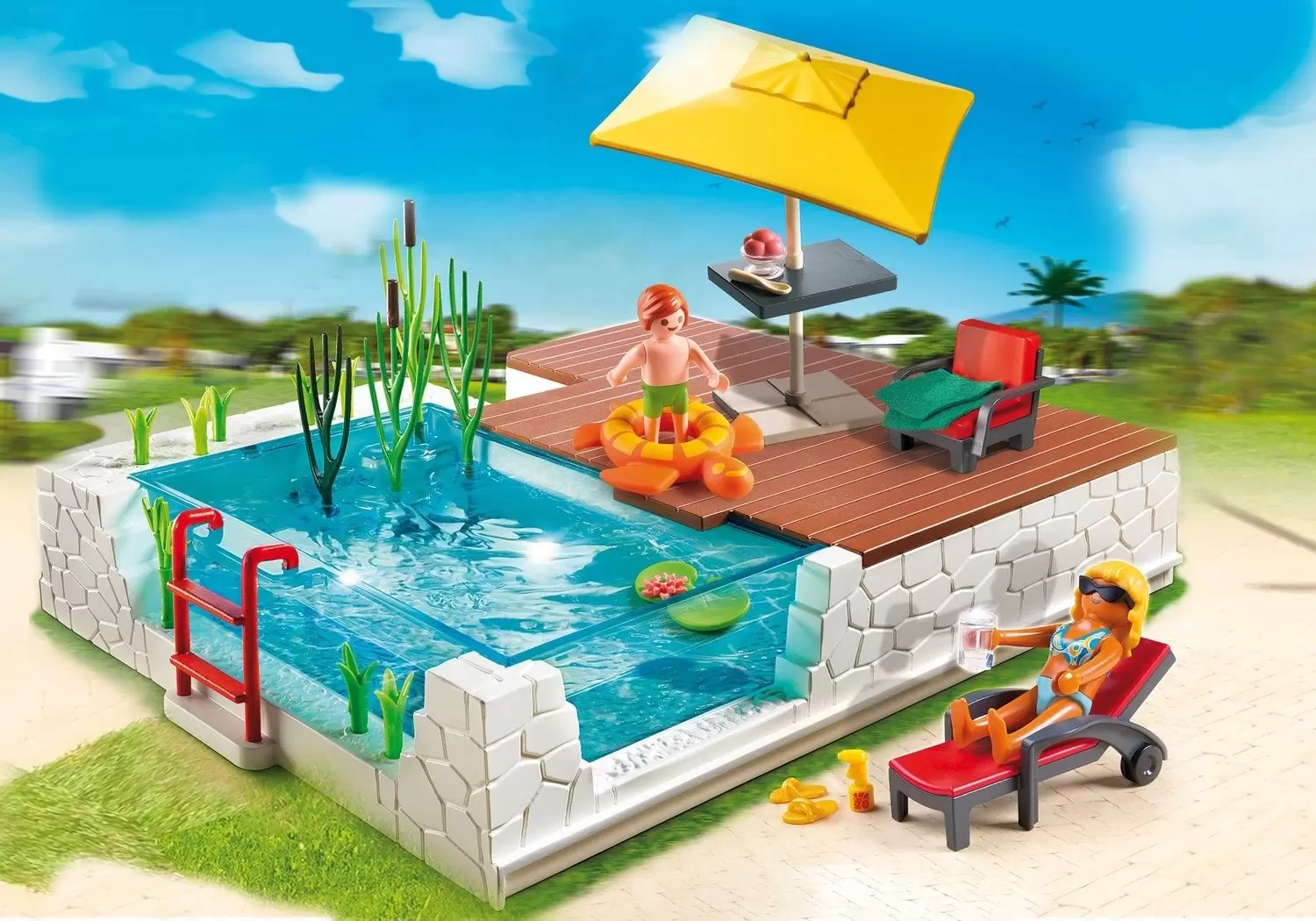 Playmobil Maisons et Intérieurs - Piscine avec terrasse