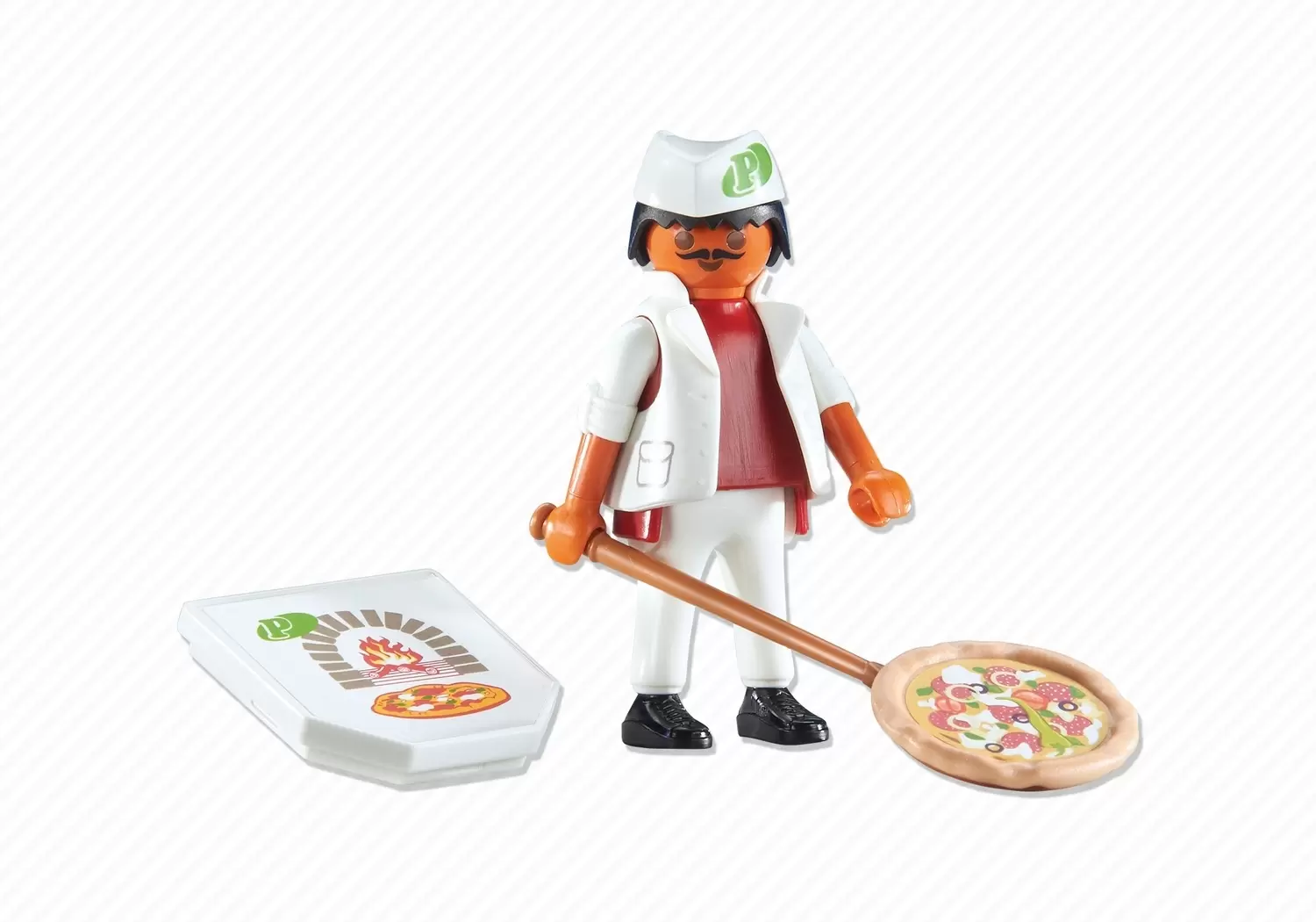 Playmobil dans la ville - Pizzaiolo avec pizza