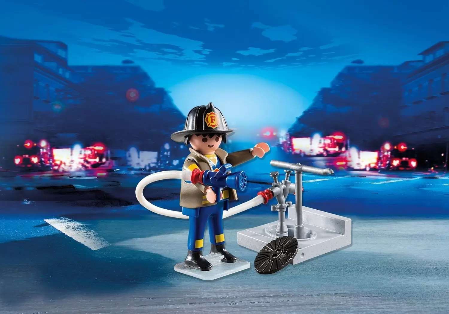 Playmobil SpecialPlus - Pompier avec bouche d\'incendie