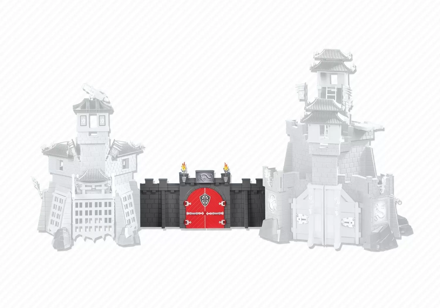 Accessoires & décorations Playmobil - Porte d’extension de la Citadelle et Forteresse des Dragons Asiatiques