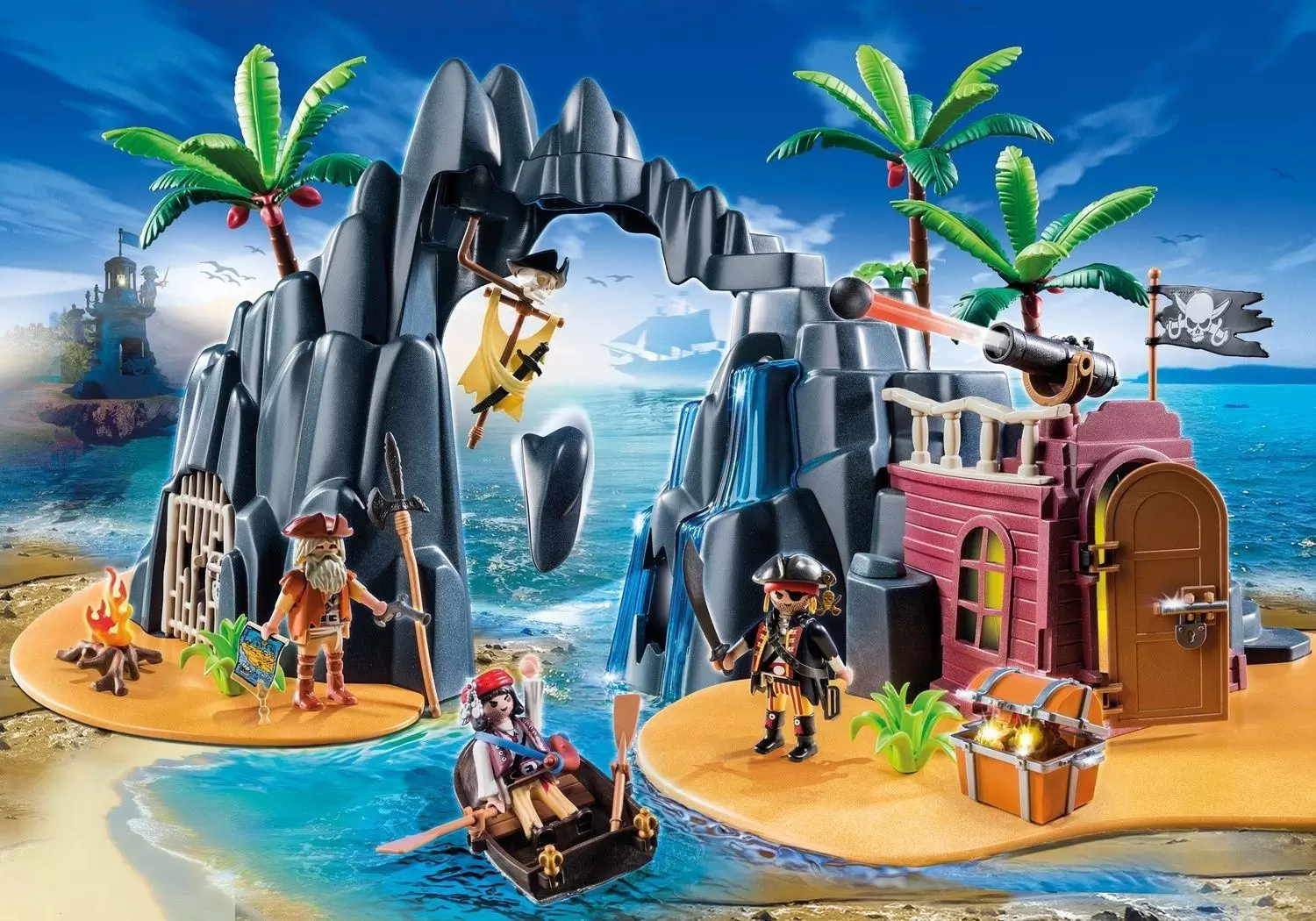 Playmobil Pirates - Repaire pirates des ténèbres