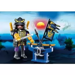 Samurai with Weapon Stand Set