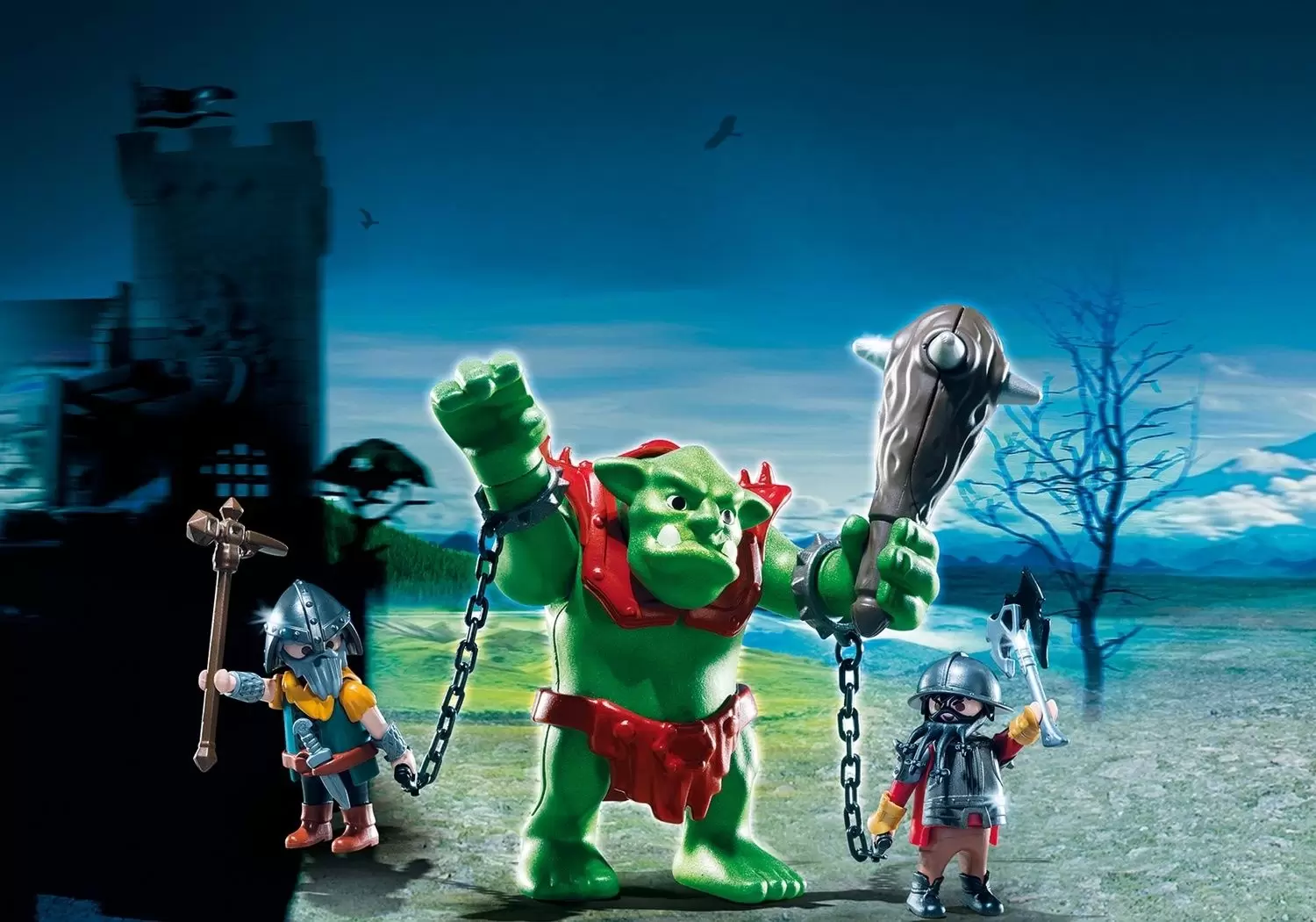Playmobil Middle-Ages - Giant Troll with Dwarf Fighters