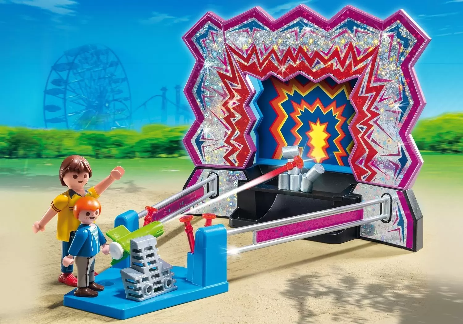Playmobil en vacances - Stand de Chamboule-tout