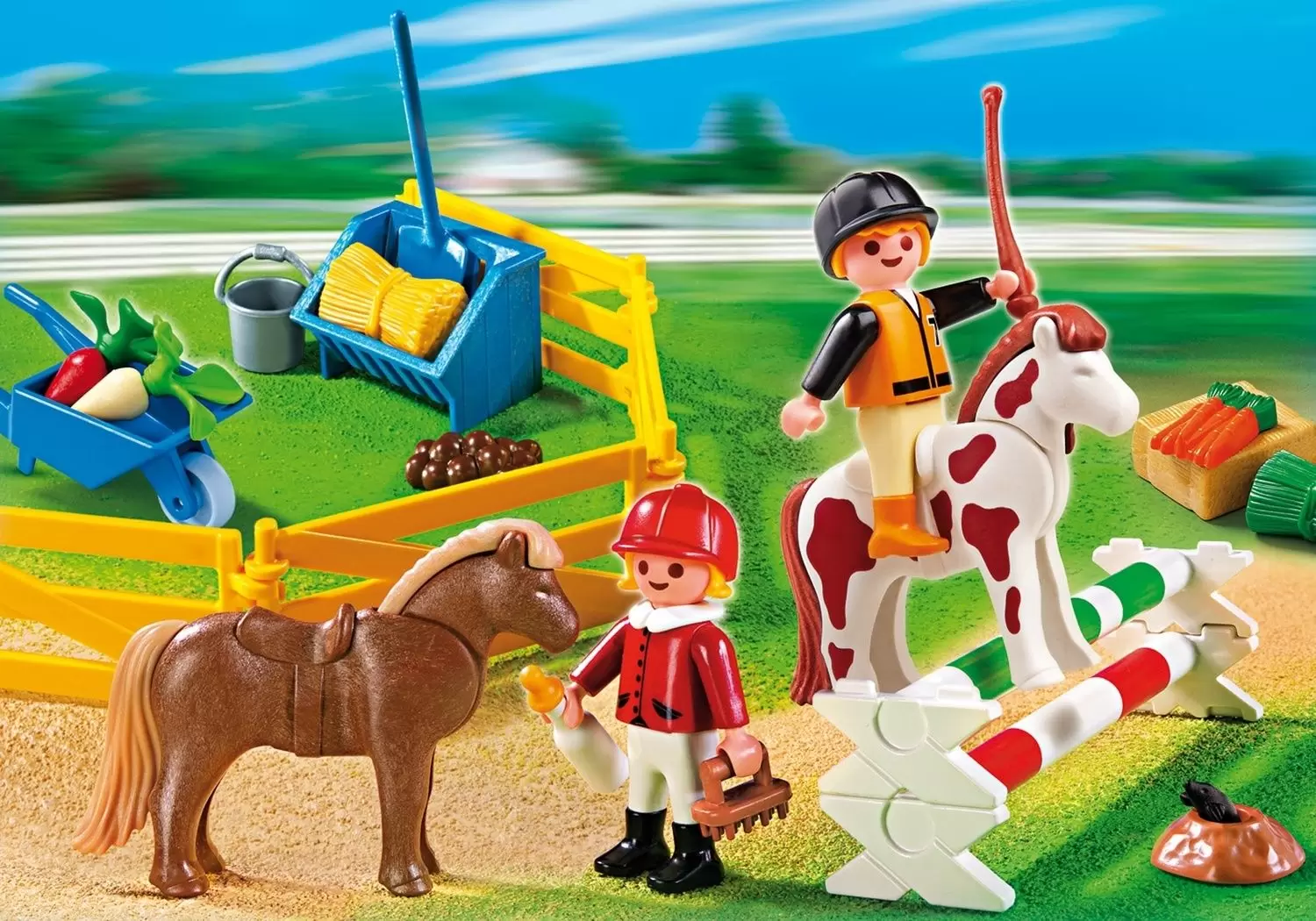 Playmobil équitation - Valisette cavaliers et poneys
