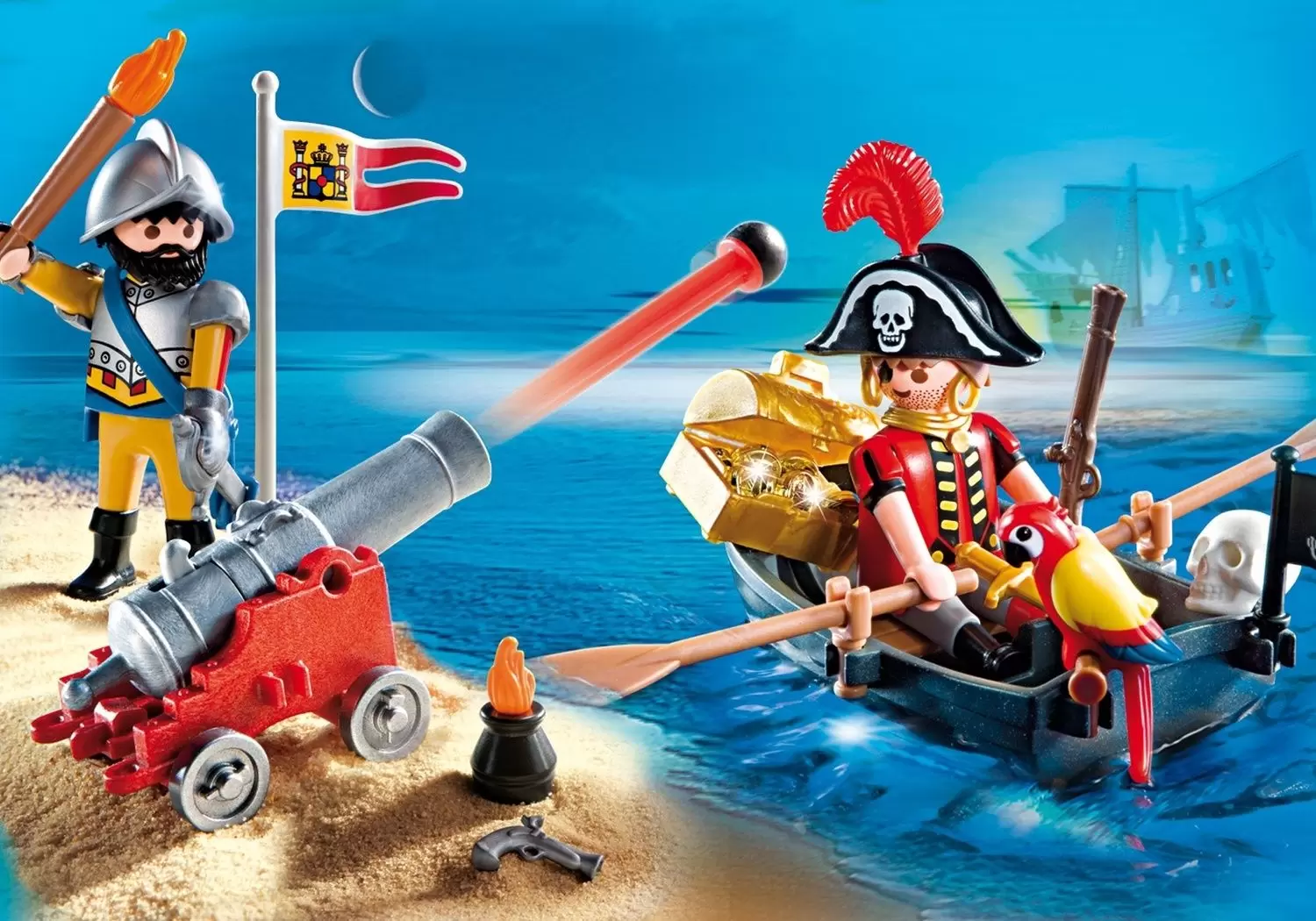 Playmobil Pirates - Valisette pirate et soldat