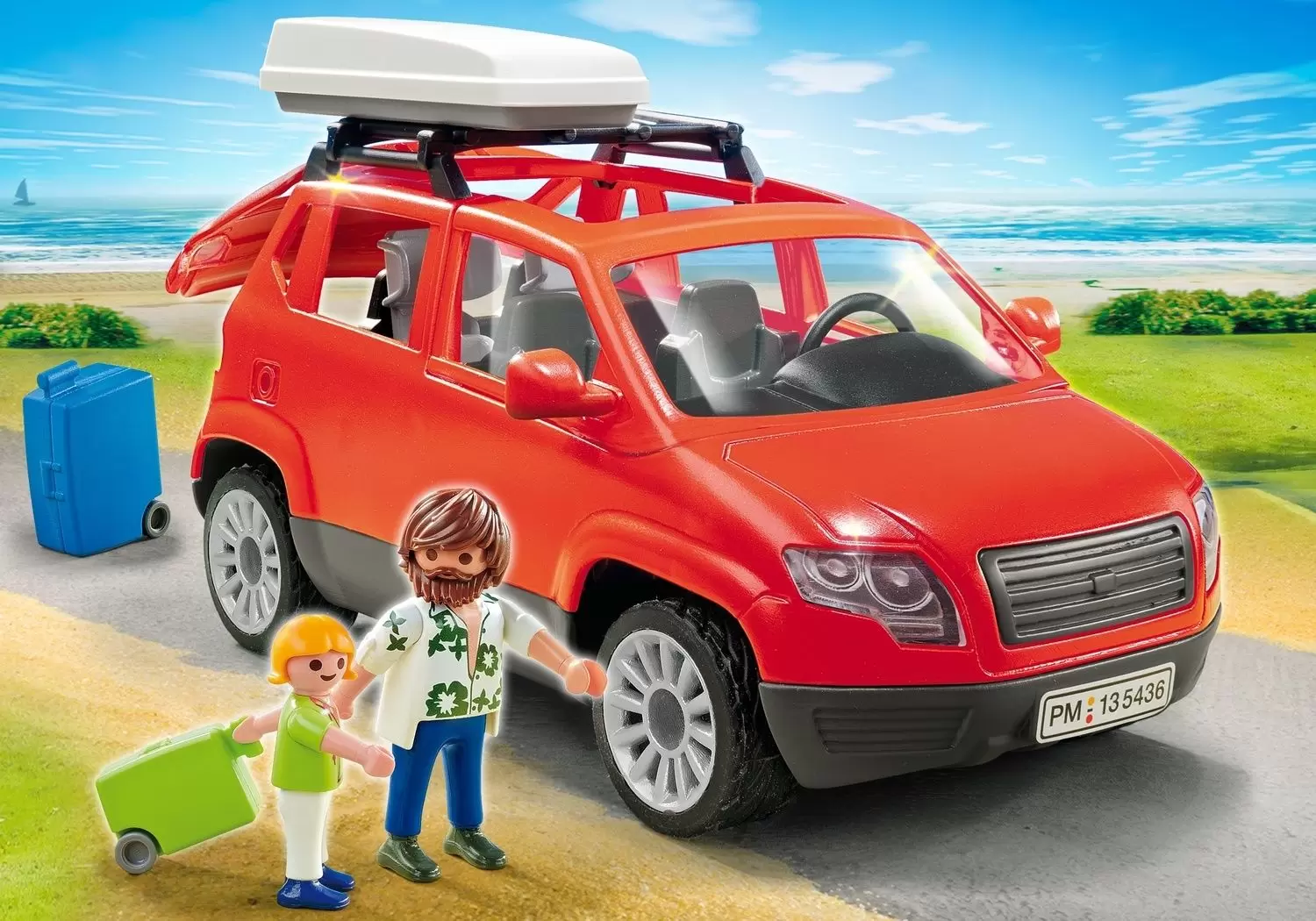 Playmobil en vacances - Voiture avec coffre de toit