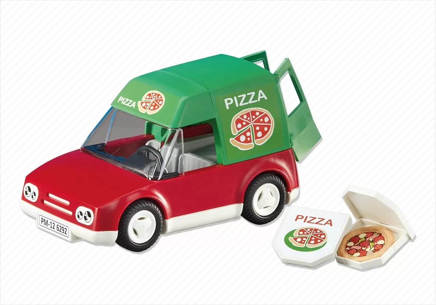 Playmobil dans la ville - Voiture de livraison de pizzas