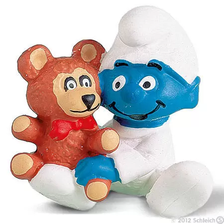 Smurfs figures Schleich - Babysmurf with Bear