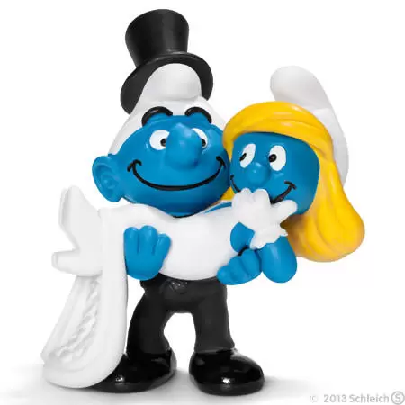 Smurfs figures Schleich - Bride and groom