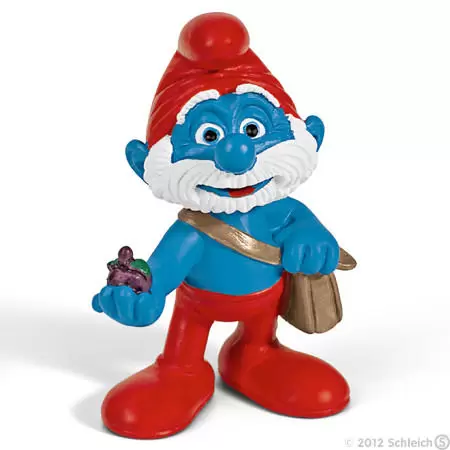 Smurfs figures Schleich - Papa Smurf with bag