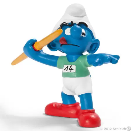 Smurfs figures Schleich - Javelin thrower