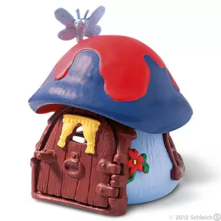 Smurf houses and buildings - New Blue House