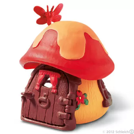 Smurf houses and buildings - Red Smurf Cottage
