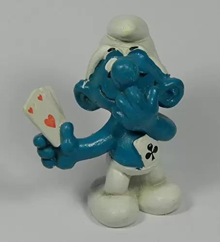 Smurfs figures Schleich - Cardplayer