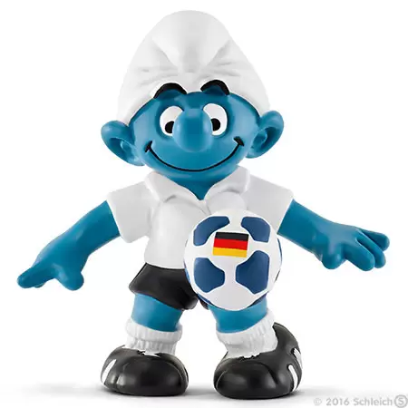 Smurfs figures Schleich - Footballer Smurf Germany