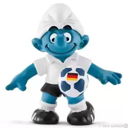 Footballer Smurf Germany