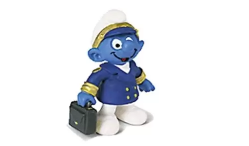 Smurfs figures Schleich - Aircraft Captain