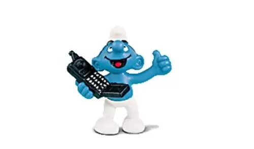 Smurfs figures Schleich - Mobile Phone