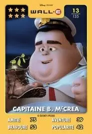 Cartes Auchan Héros Disney Pixar - Capitaine B. McCrea