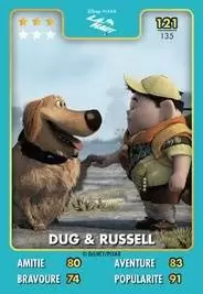 Cartes Auchan Héros Disney Pixar - Dug & Russell