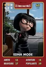 Cartes Auchan Héros Disney Pixar - Edna Mode