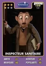 Cartes Auchan Héros Disney Pixar - Inspecteur Sanitaire