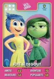 Cartes Auchan Héros Disney Pixar - Joie & Dégoût