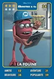 Cartes Auchan Héros Disney Pixar - La Fouine