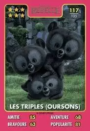 Cartes Auchan Héros Disney Pixar - Les triplés (oursons)