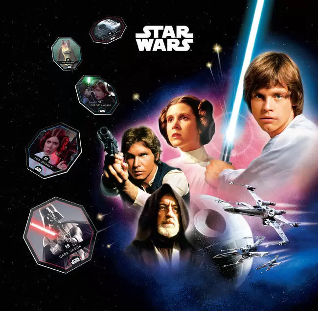 Cartes LECLERC : Star Wars  2015 - Classeur de rangement Cartes Star Wars Leclerc