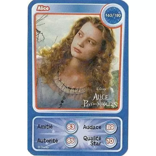 Cartes Disney Auchan (2010) - Alice