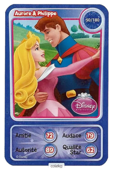 Cartes Disney Auchan (2010) - Aurore et Philippe