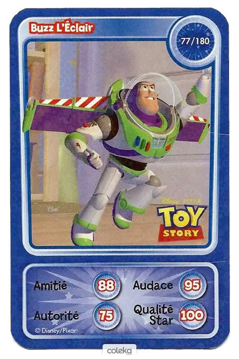 Cartes Disney Auchan (2010) - Buzz l\'éclair