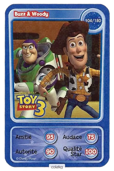 Cartes Disney Auchan (2010) - Buzz & Woody