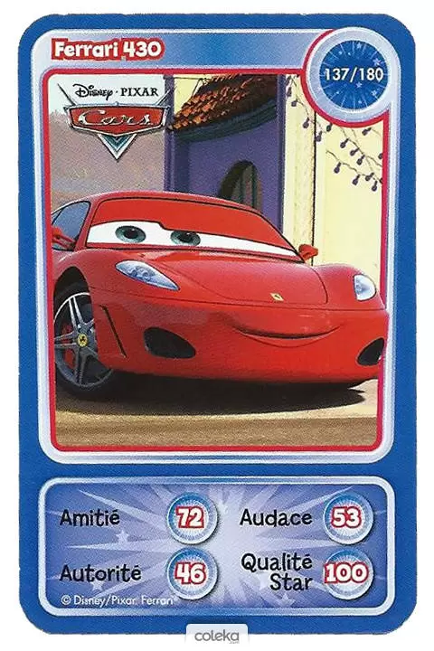 Cartes Disney Auchan (2010) - Ferrari 430