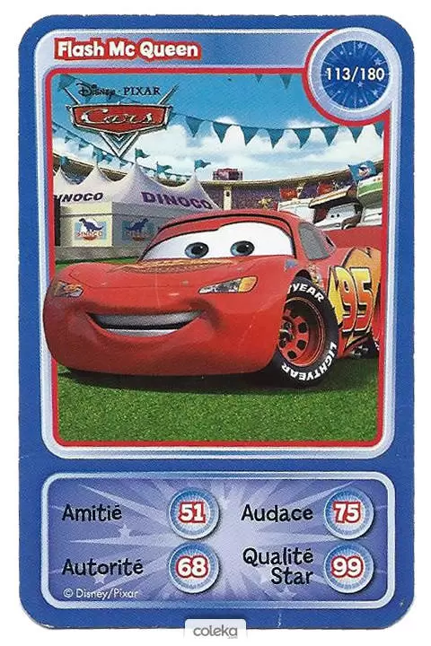 Cartes Disney Auchan (2010) - Flash Mc Queen