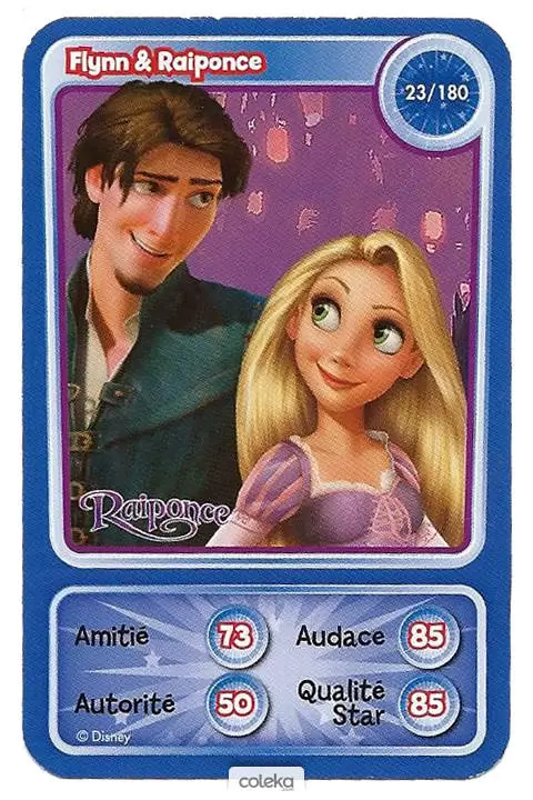 Cartes Disney Auchan (2010) - Flynn & Raiponce