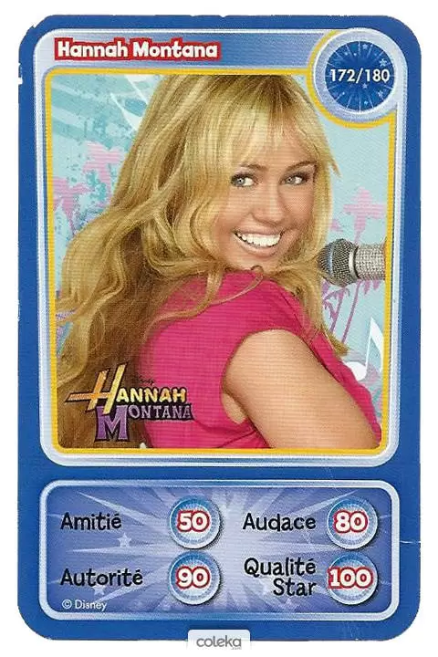 Cartes Disney Auchan (2010) - Hannah Montana