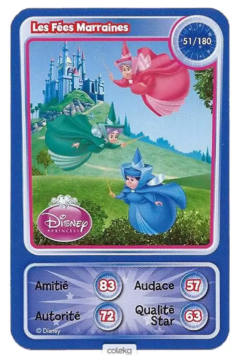 Cartes Disney Auchan (2010) - Les Fées Marraines