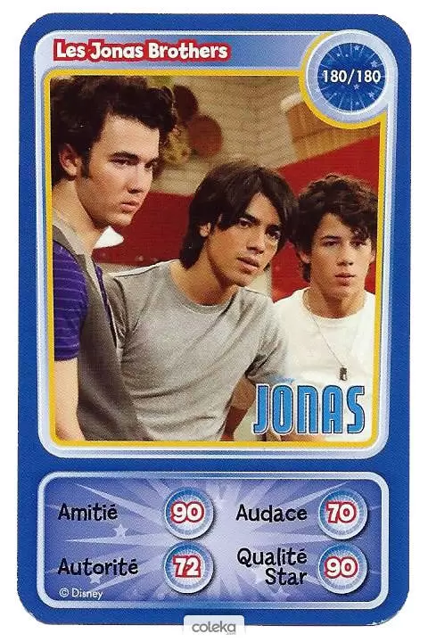 Cartes Disney Auchan (2010) - Les Jonas Brothers