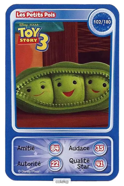 Cartes Disney Auchan (2010) - Les petits pois