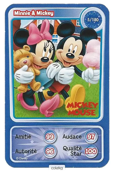 Cartes Disney Auchan (2010) - Minnie & Mickey
